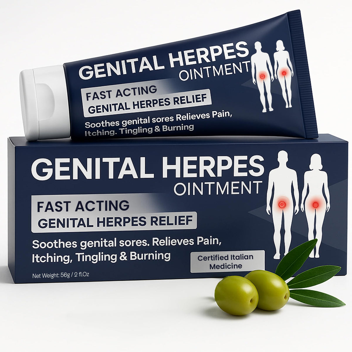 Genital Herpes Treatment Ointment 56g K79507