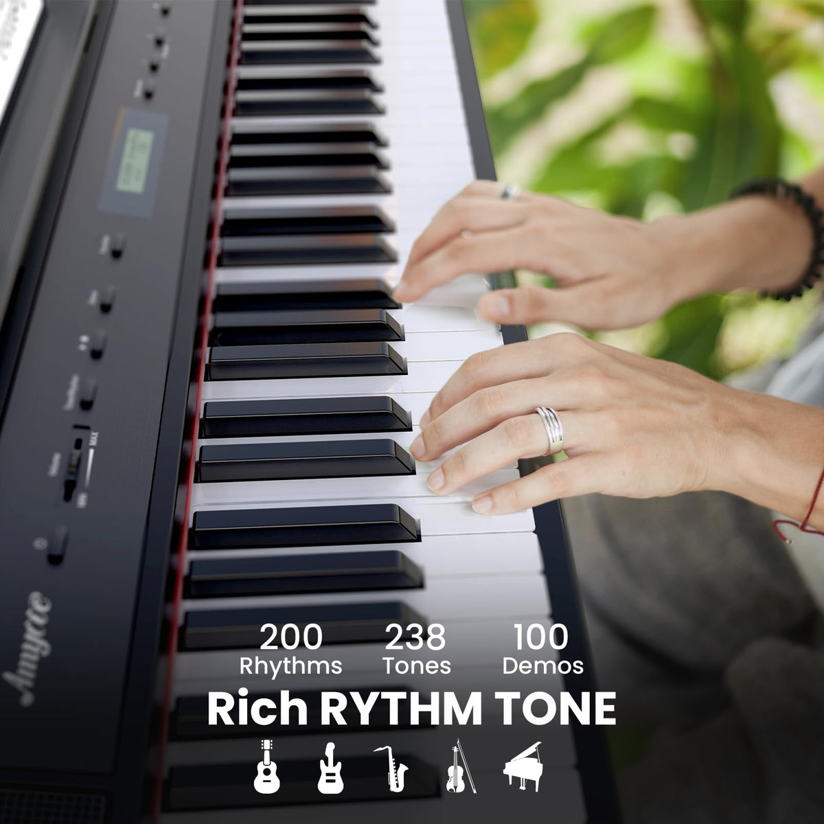 88-Key Weighted Hammer Action Digital Piano E296