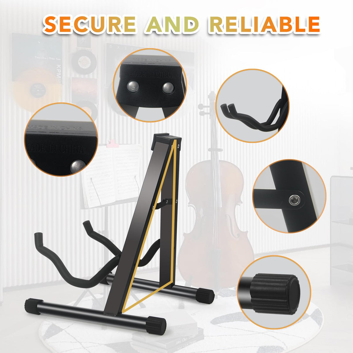 A-Frame Folding Cello Stand Y7073