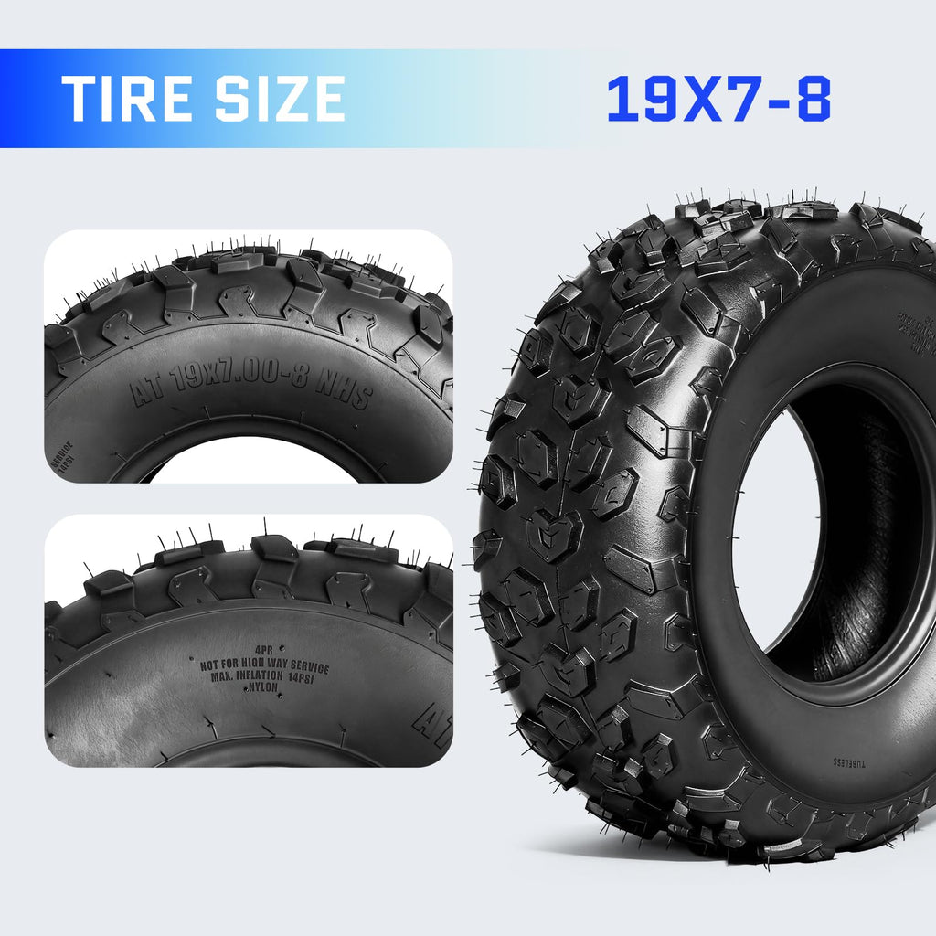 Set of 4 ATV/UTV Tires 19x7-8 D2527