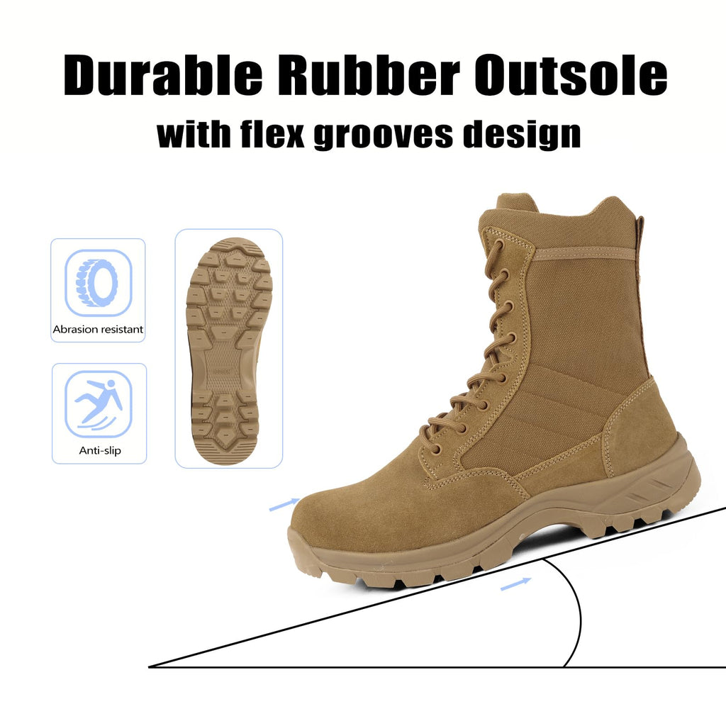 Lightweight Tactical Boots with Side Zipper C603357