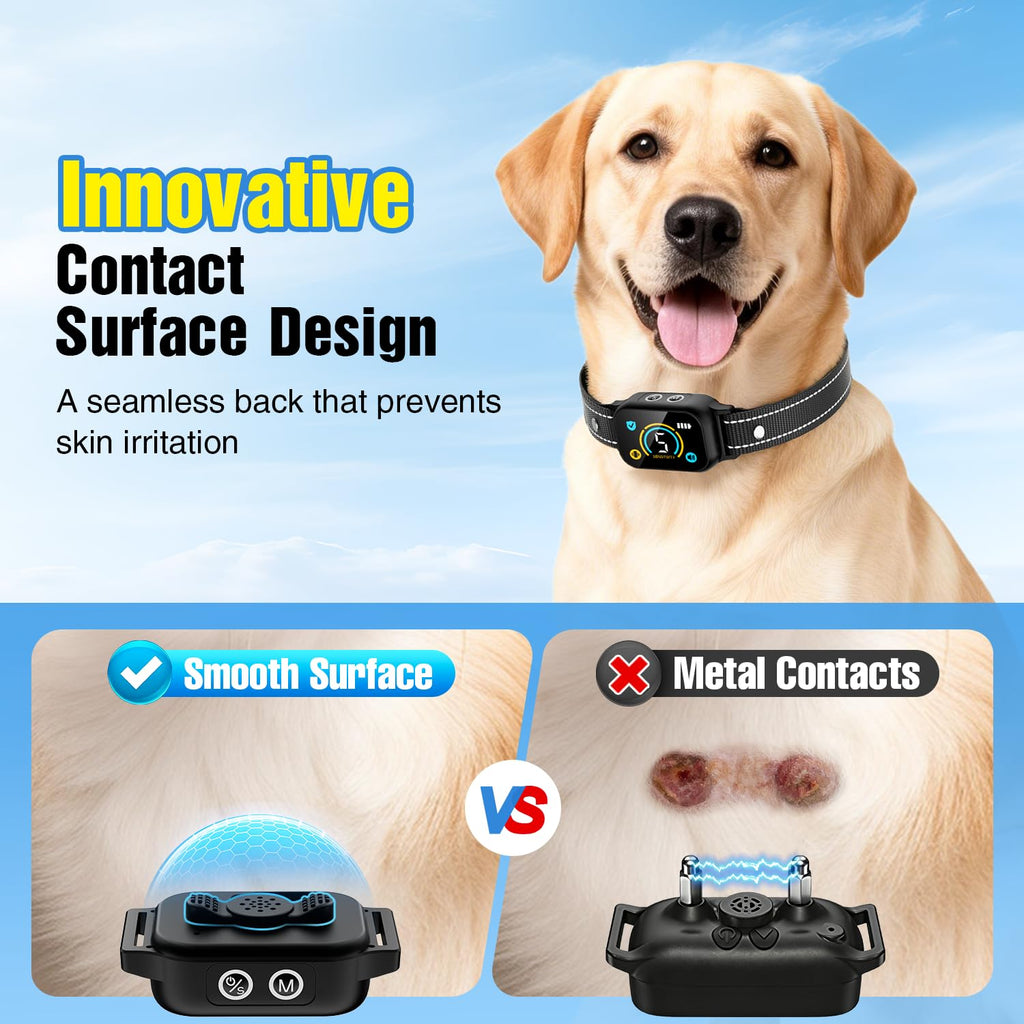 2 Pack Rechargeable Dog Bark Collar with Beep Vibration R528