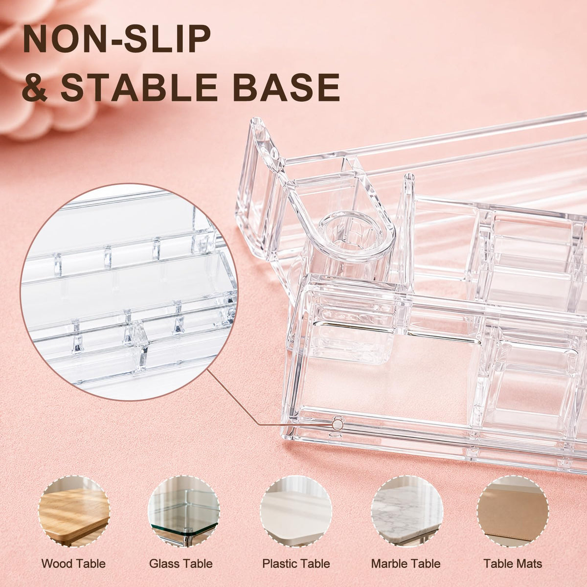 Clear Mahjong Racks with Pushers 4-Pack P28174