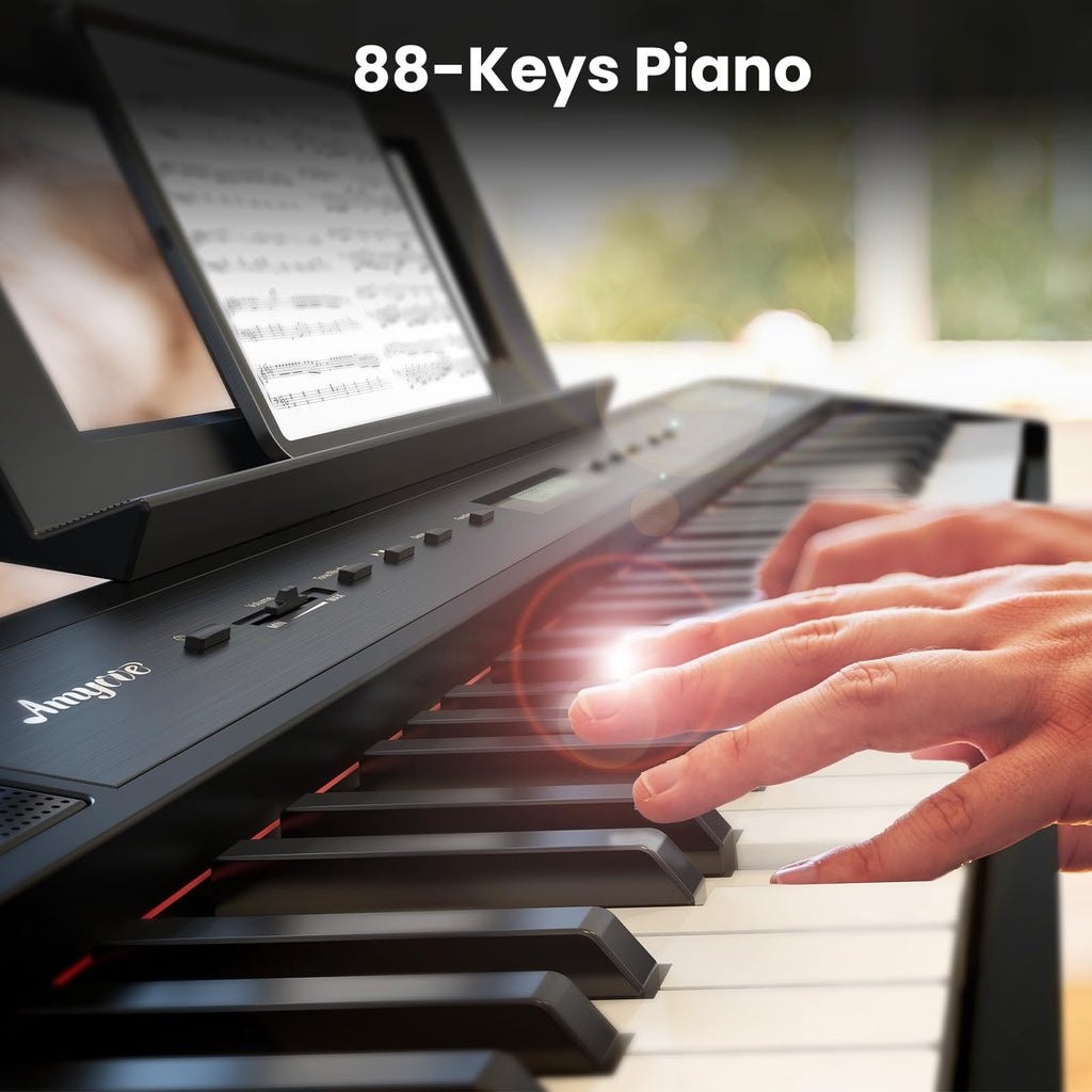 88-Key Weighted Hammer Action Digital Piano E296