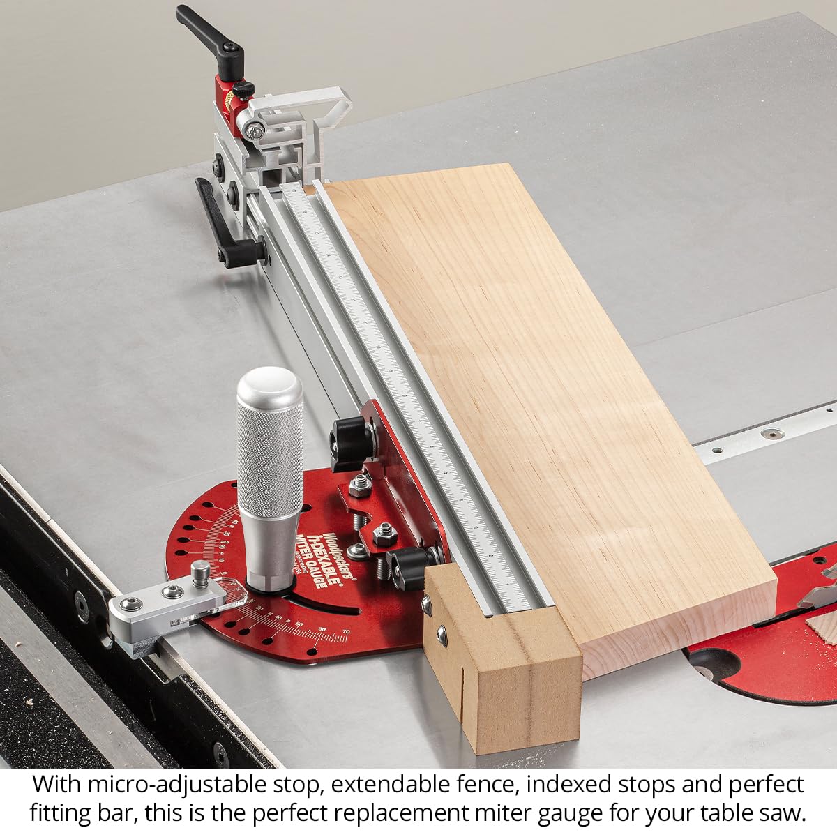 Miter Gauge with Flip Stop and Miter Bar G839