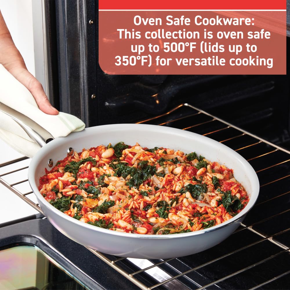 12 Piece Recycled Ceramic Non Stick Cookware Set U126333
