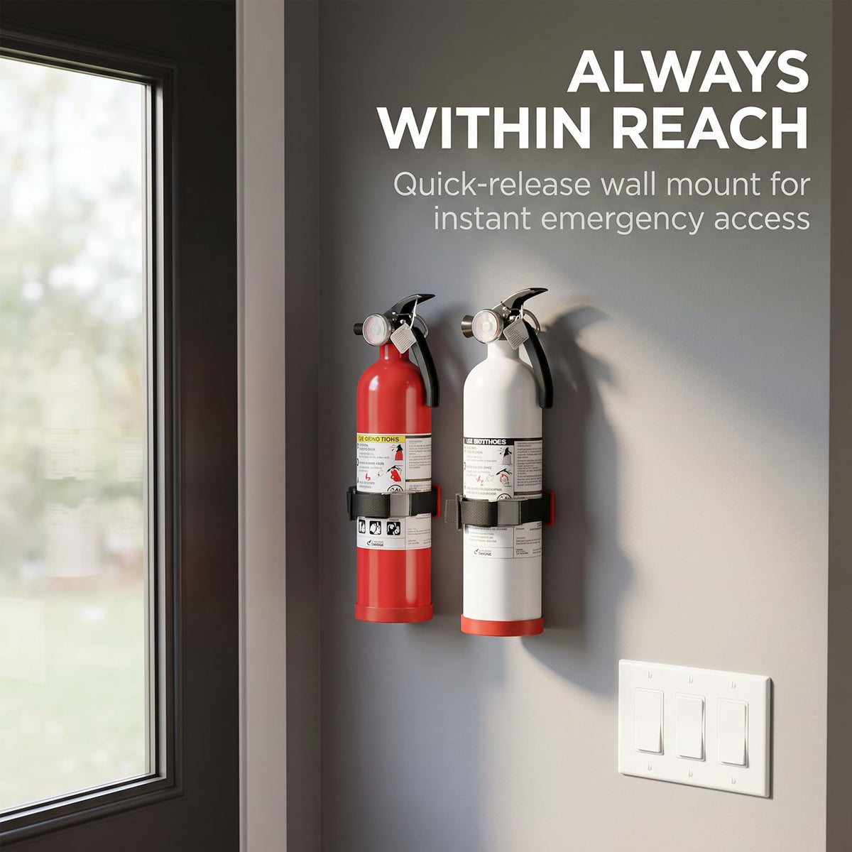Metal Bracket Fire Extinguisher Mount U2446