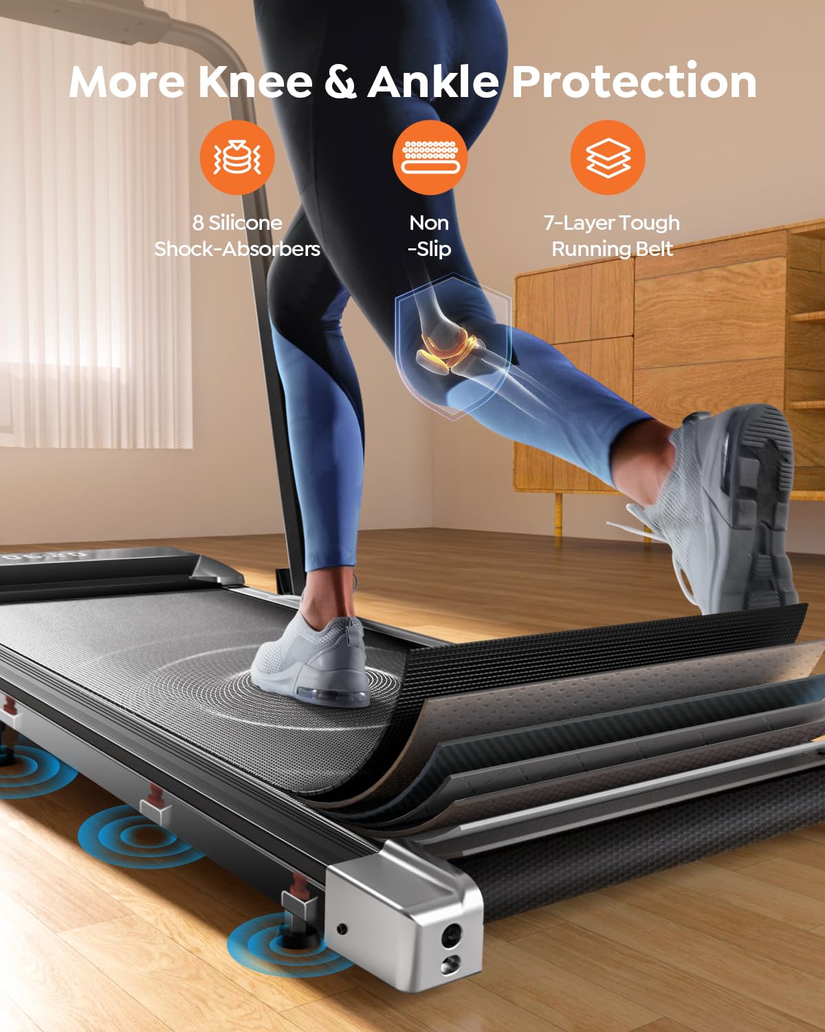 Foldable Treadmill with Incline F489130