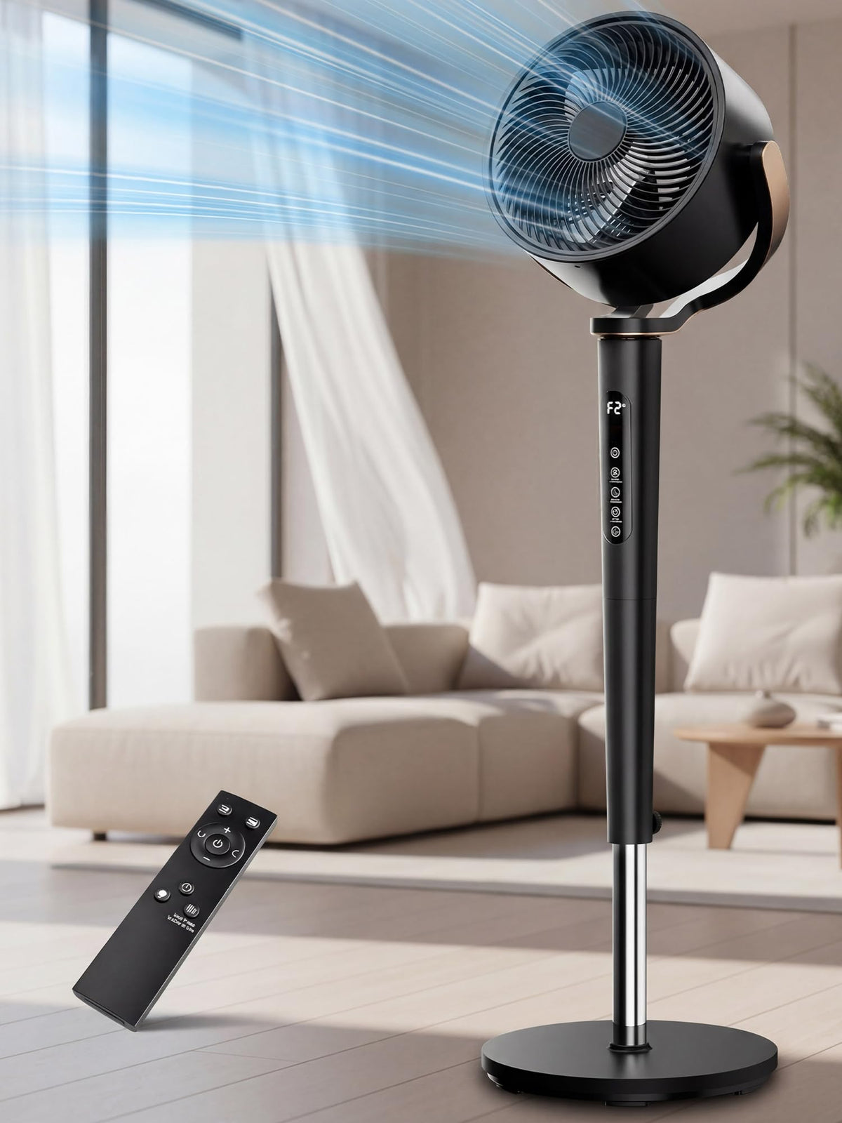 Smart 3D Oscillating Pedestal Fan with Remote O72100