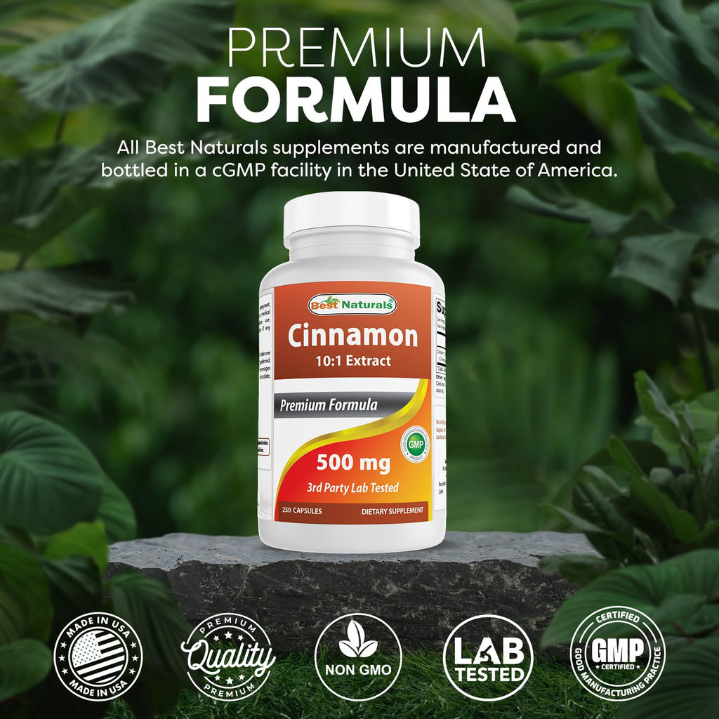 Cinnamon 500 mg 250 Capsules V39241