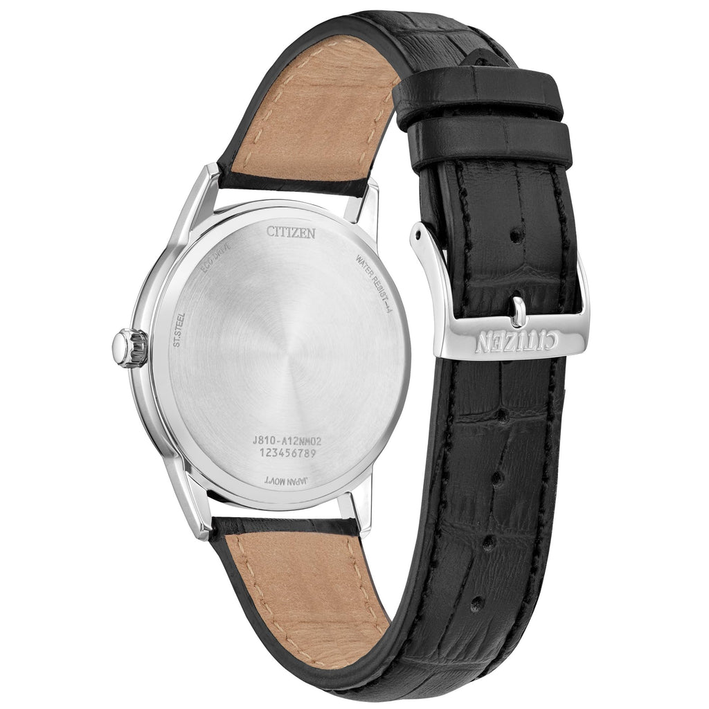 Men's Leather Strap Watch B607051