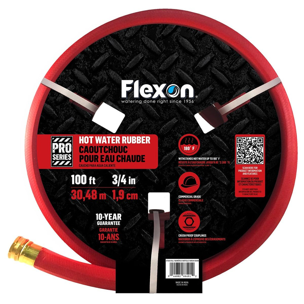 3/4" x 100-Foot Hot Water Rubber Garden Hose A5680