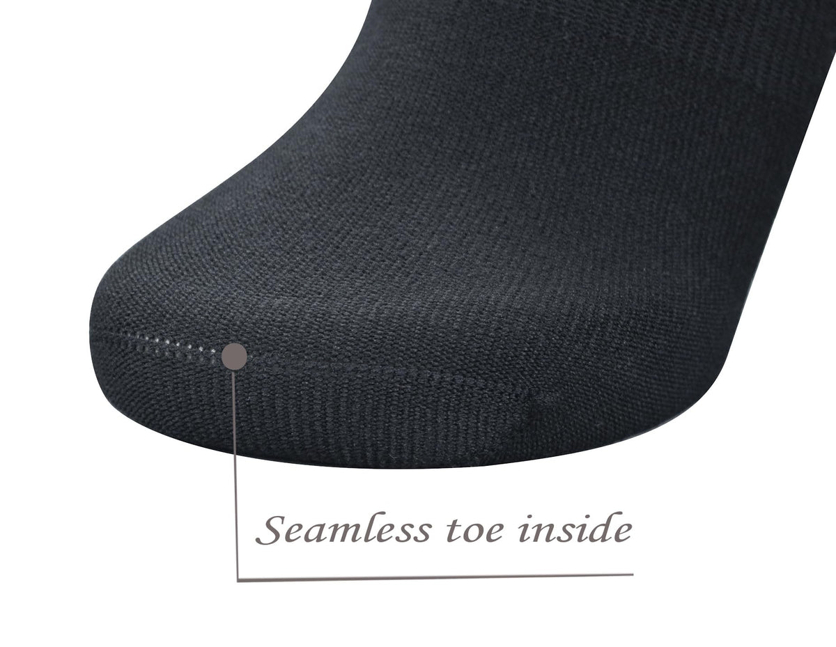 Men's 5-Pack Diabetic Low Cut Socks with Arch Support Y7675