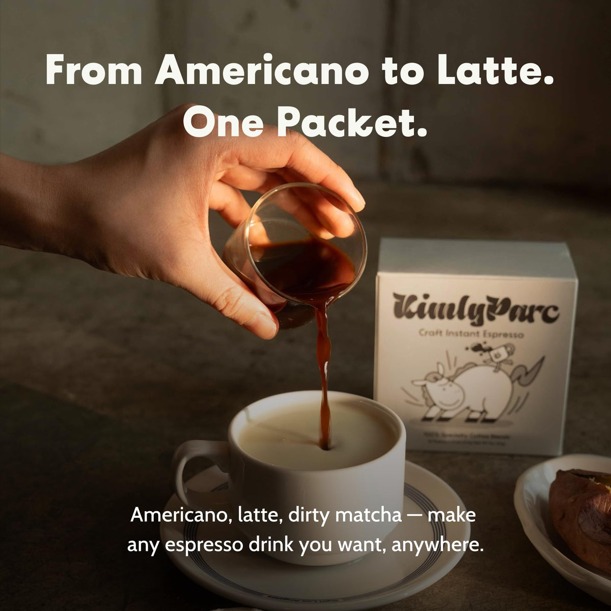 Instant Espresso 6 Packets x 0.1 oz Medium Dark Roast Sugar-Free S668