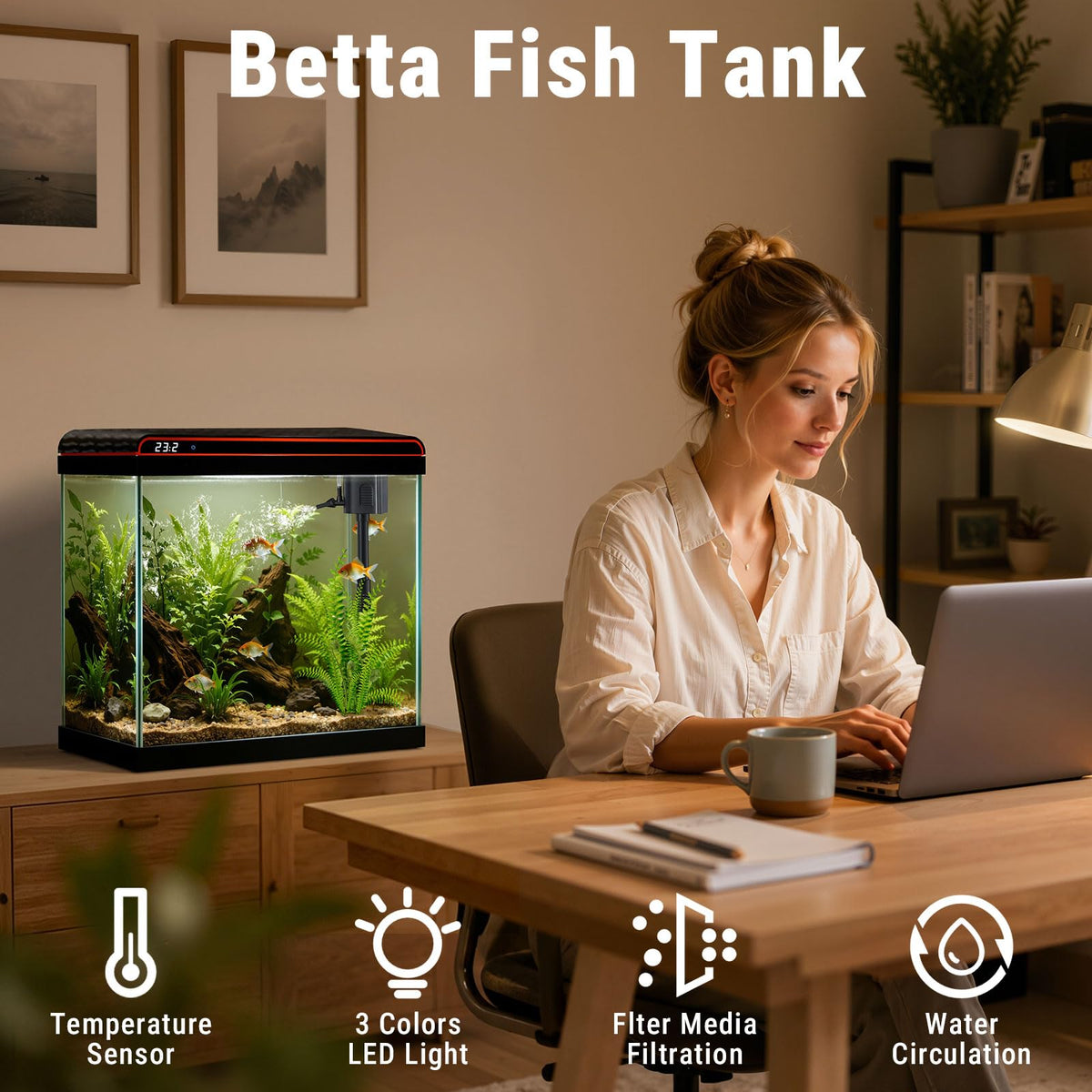5 Gallon Glass Fish Tank W27788