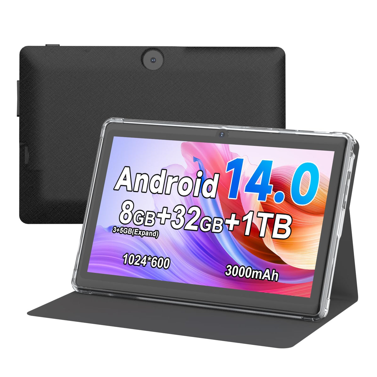 7 Inch Android Tablet with Protective Case, 8GB RAM 32GB ROM M993