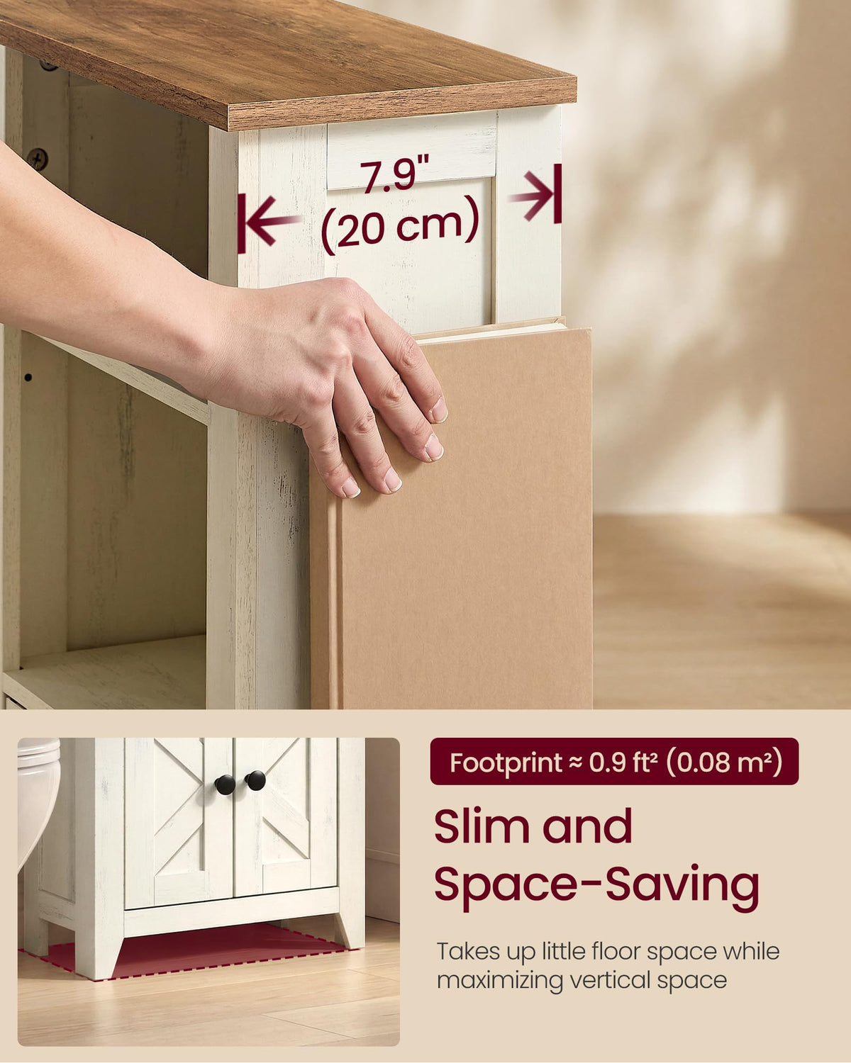 Farmhouse Storage Cabinet with 2 Barn Doors M18454