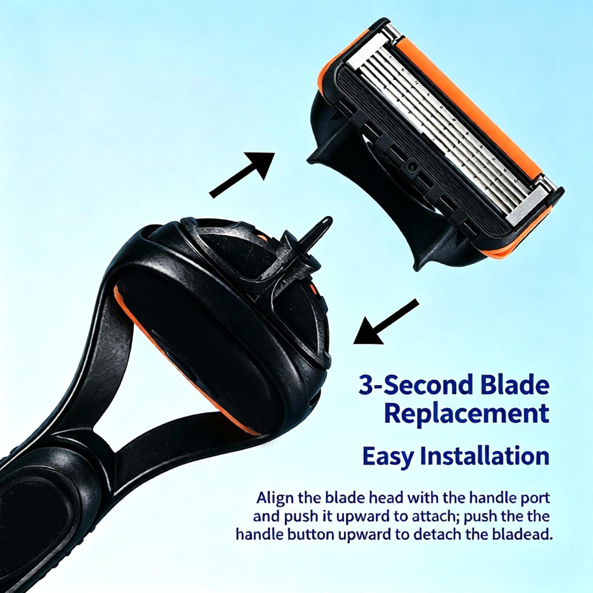 5 Layer Razor Blade Refills 12-Piece Set D8305