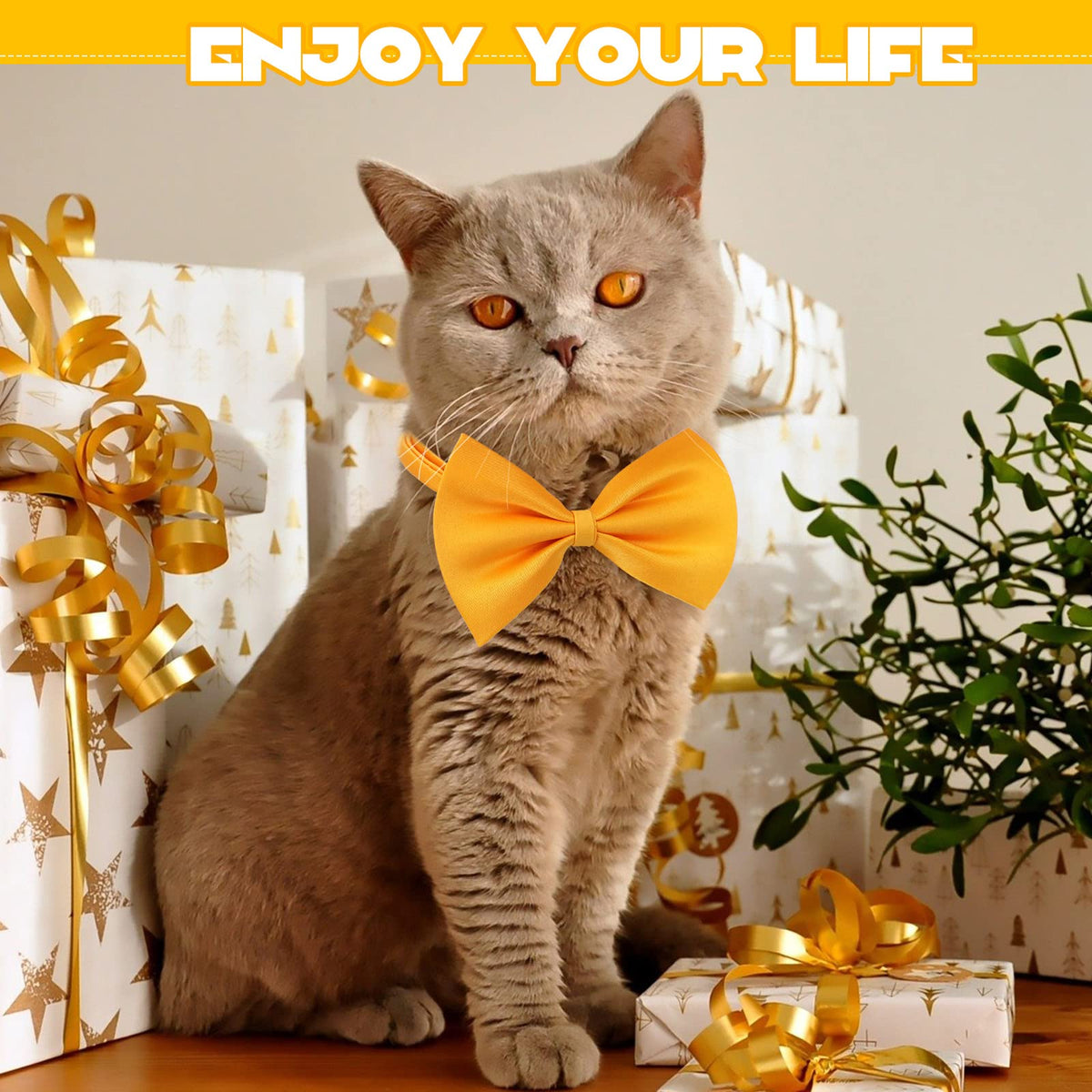 120 Pcs Dog Bow Ties with Adjustable Collar B924274