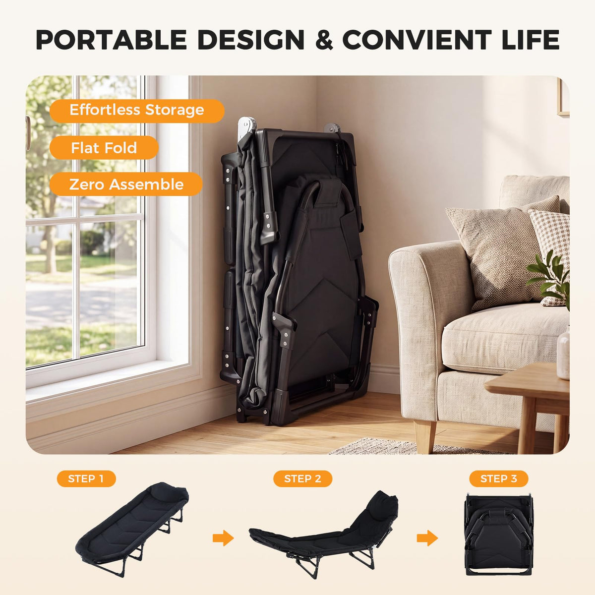 Camping Cot with Mattress X520922