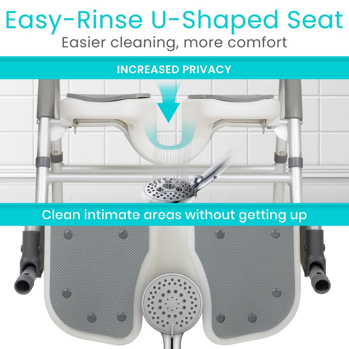 U-Shaped Shower Chair with Arms R550706