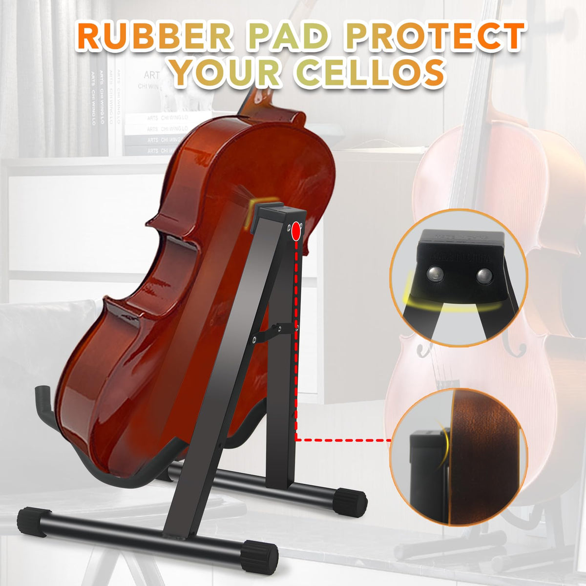 A-Frame Folding Cello Stand Y7073