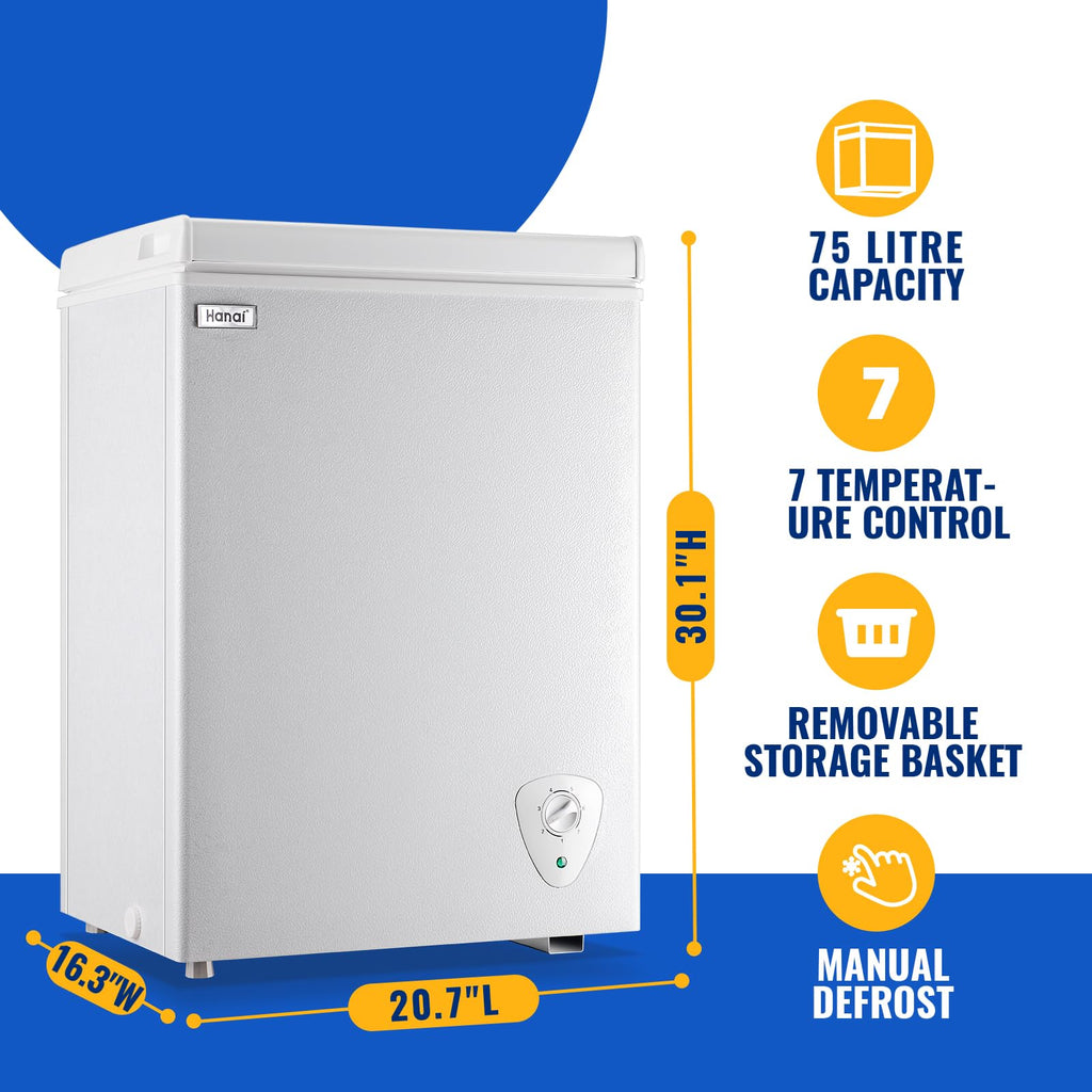 White 3.5 Cu.Ft Chest Freezer B670
