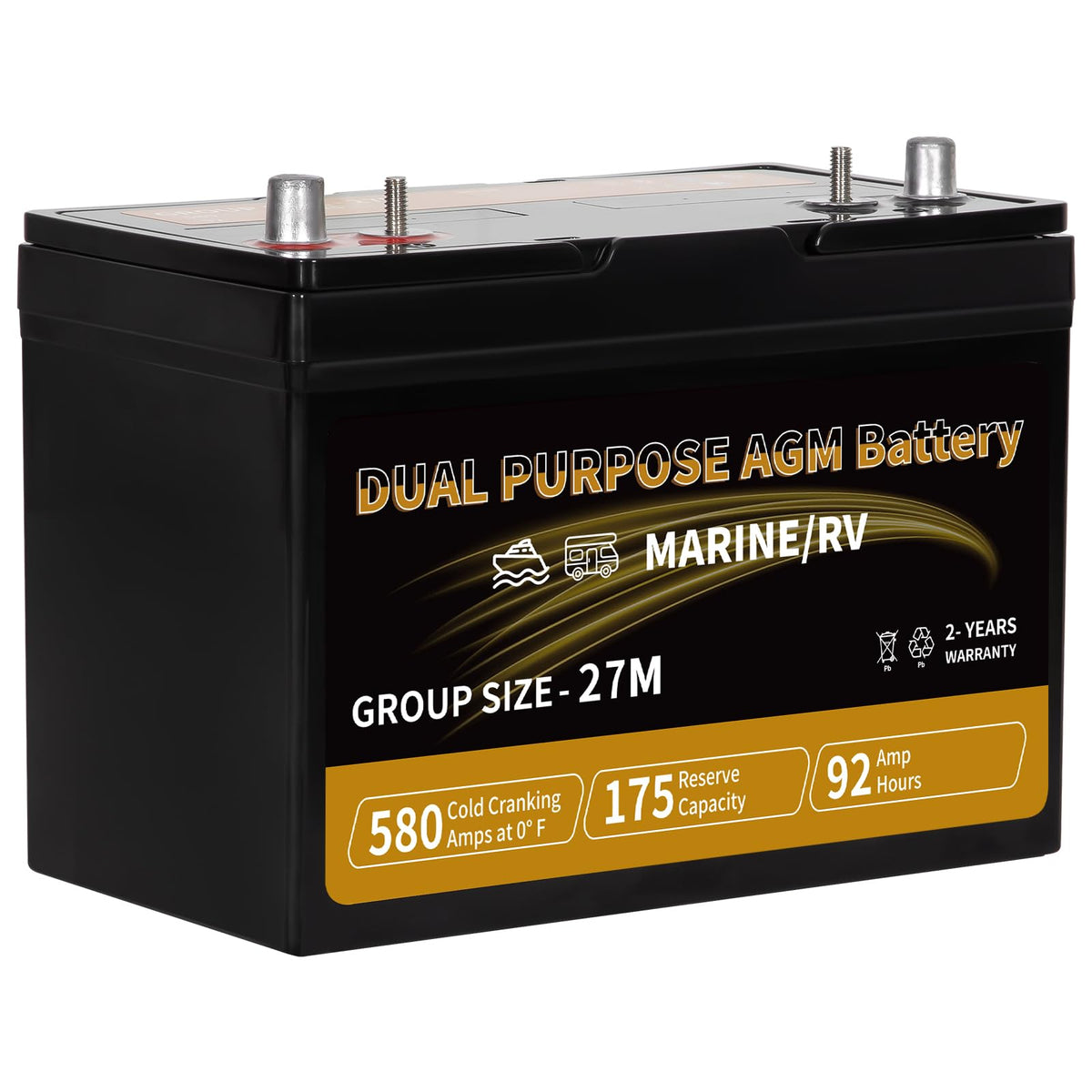 12V 92AH AGM Battery L387