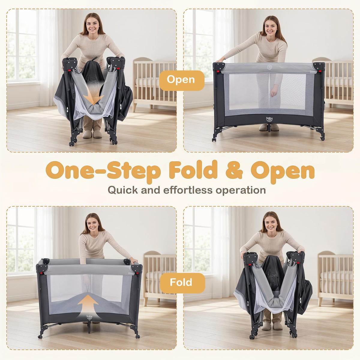 6 in 1 Pack and Play with Bassinet U786611