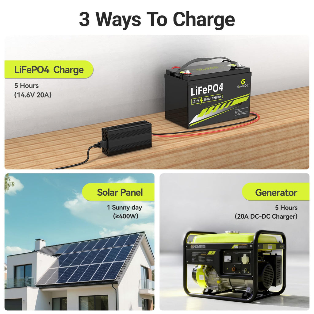 12V 100Ah LiFePO4 Deep Cycle Battery N134