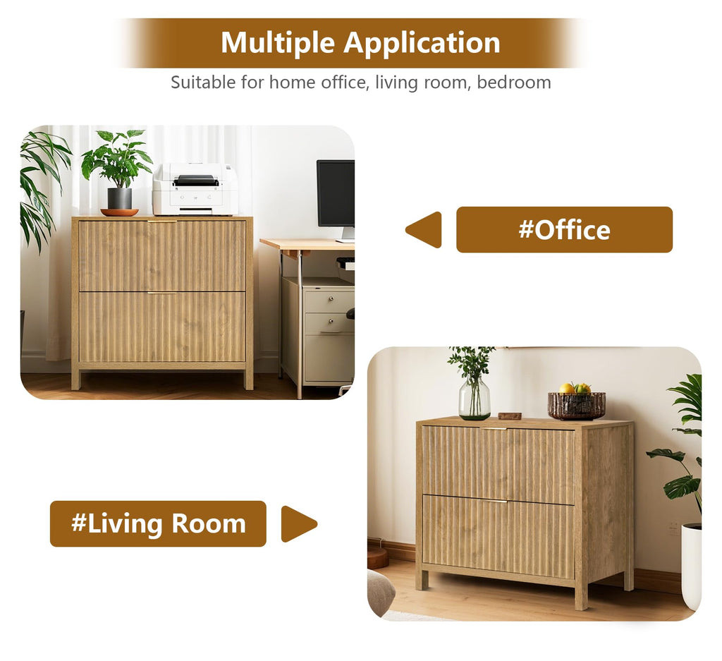 File Cabinet with 2 Drawers and Hanging Bar H9147