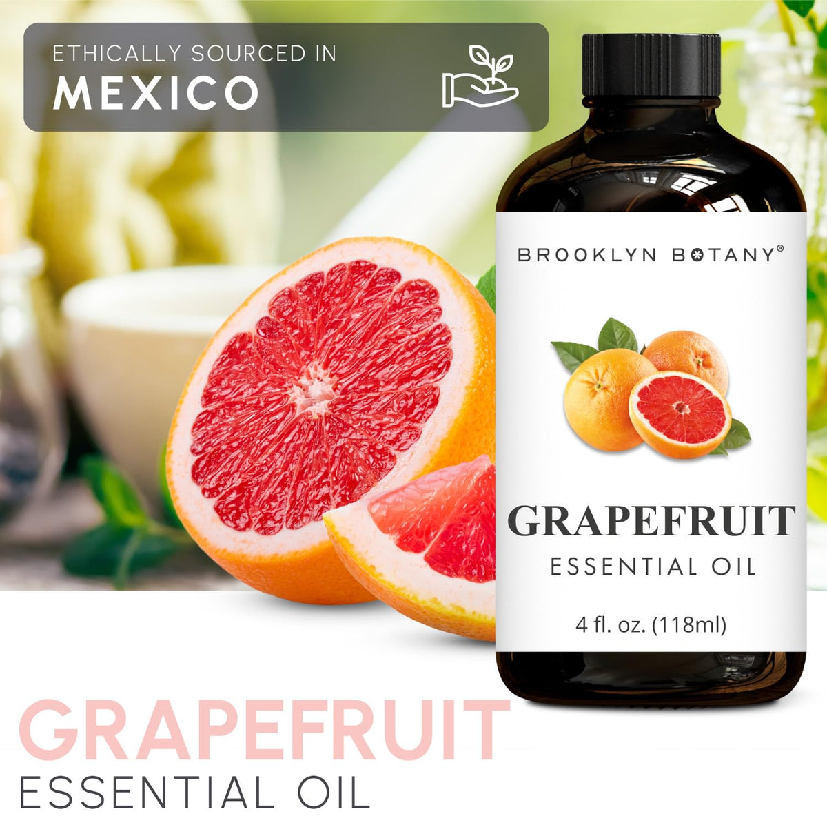 Lavender & Grapefruit Essential Oils 4 Fl Oz Pack of 2 X282