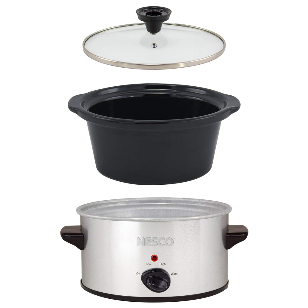 1.5 Quart Silver Slow Cooker E15402