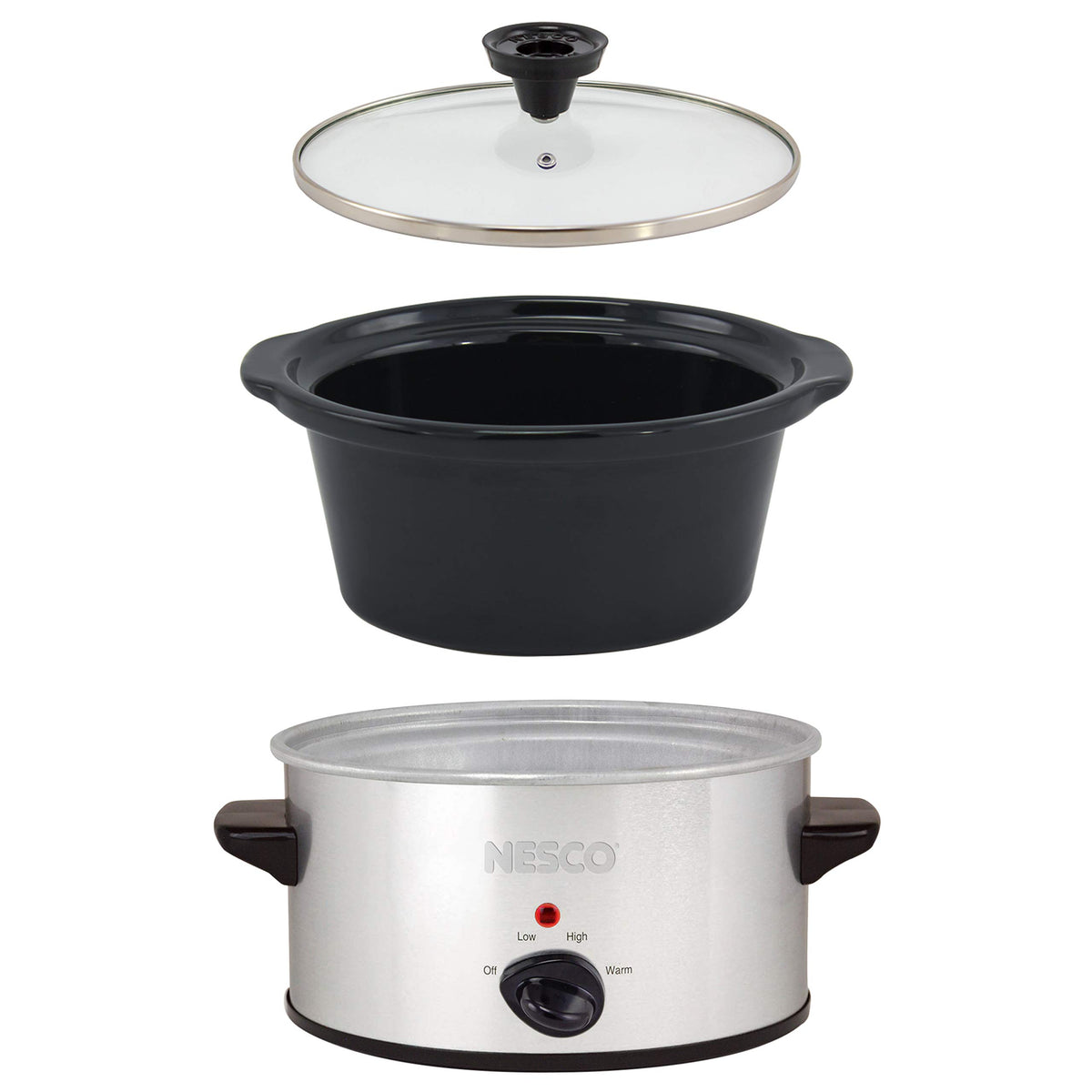 1.5 Quart Silver Slow Cooker E15402