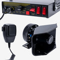 200W 12V 9 Tone Emergency Siren System with Loud Speaker Horn and Handheld Microphone U2574