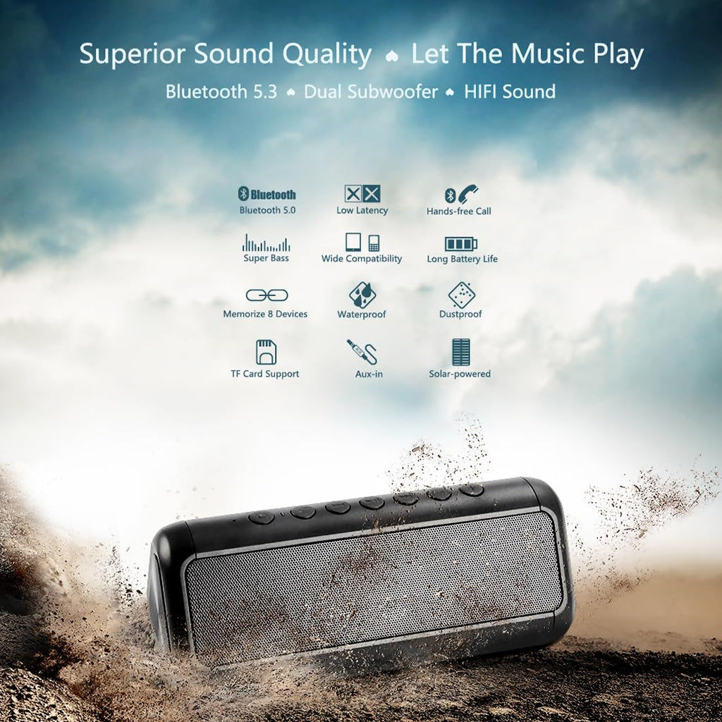 Portable Wireless Bluetooth Speaker with 50H Playtime Y229
