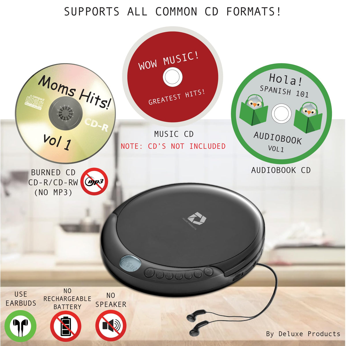 Portable CD Player with 60 Second Anti Skip R226929