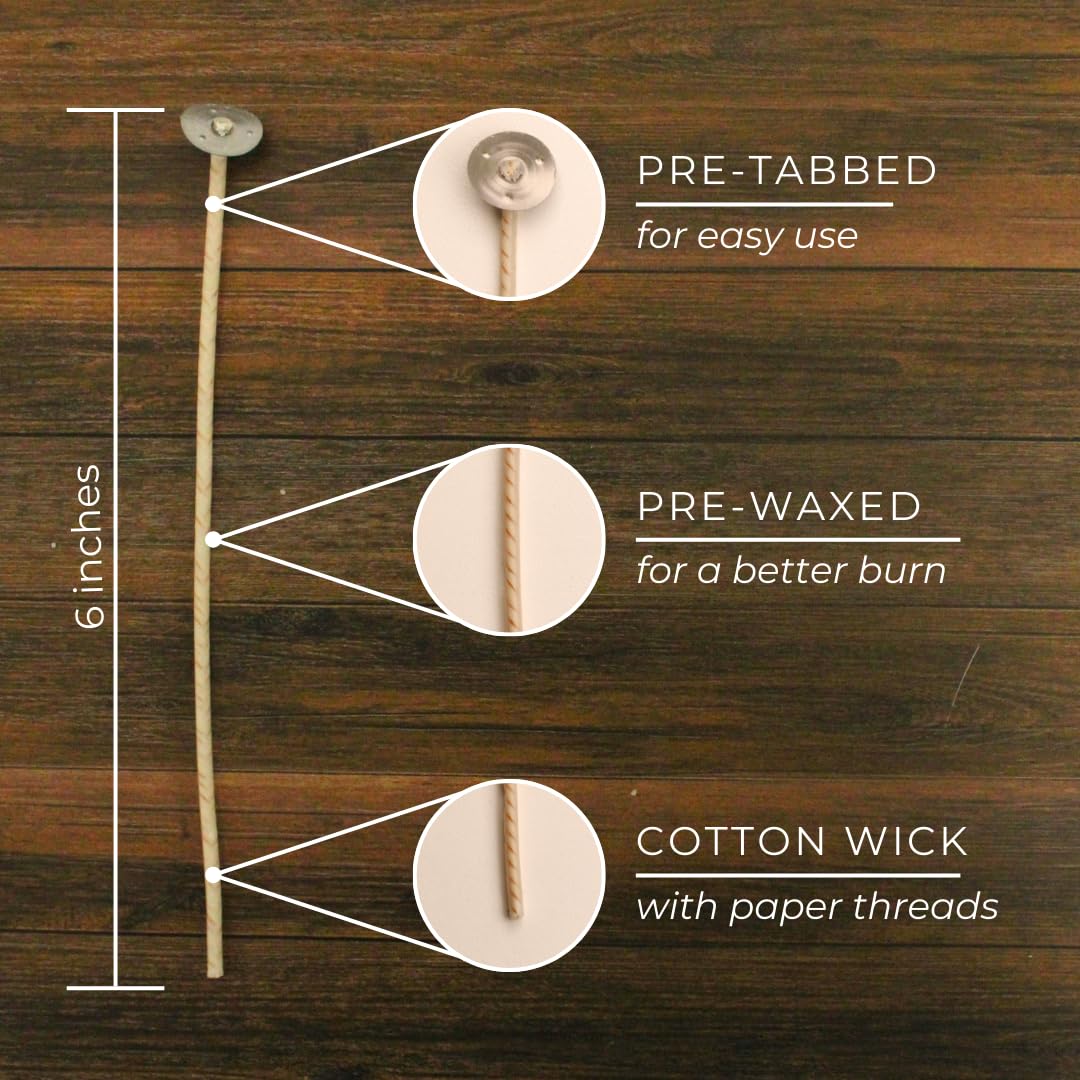 6 Inch Candle Wicks 100pk V24889