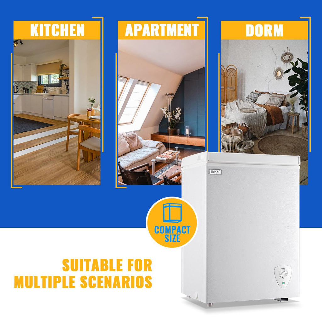 White 3.5 Cu.Ft Chest Freezer B670