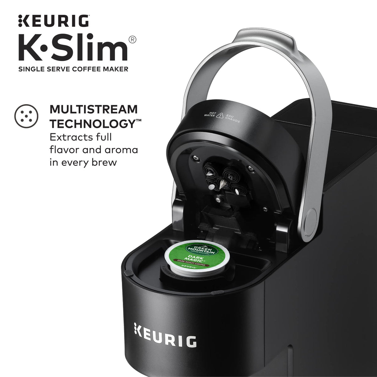 Black Single Serve K-Cup Pod Coffee Maker R979418