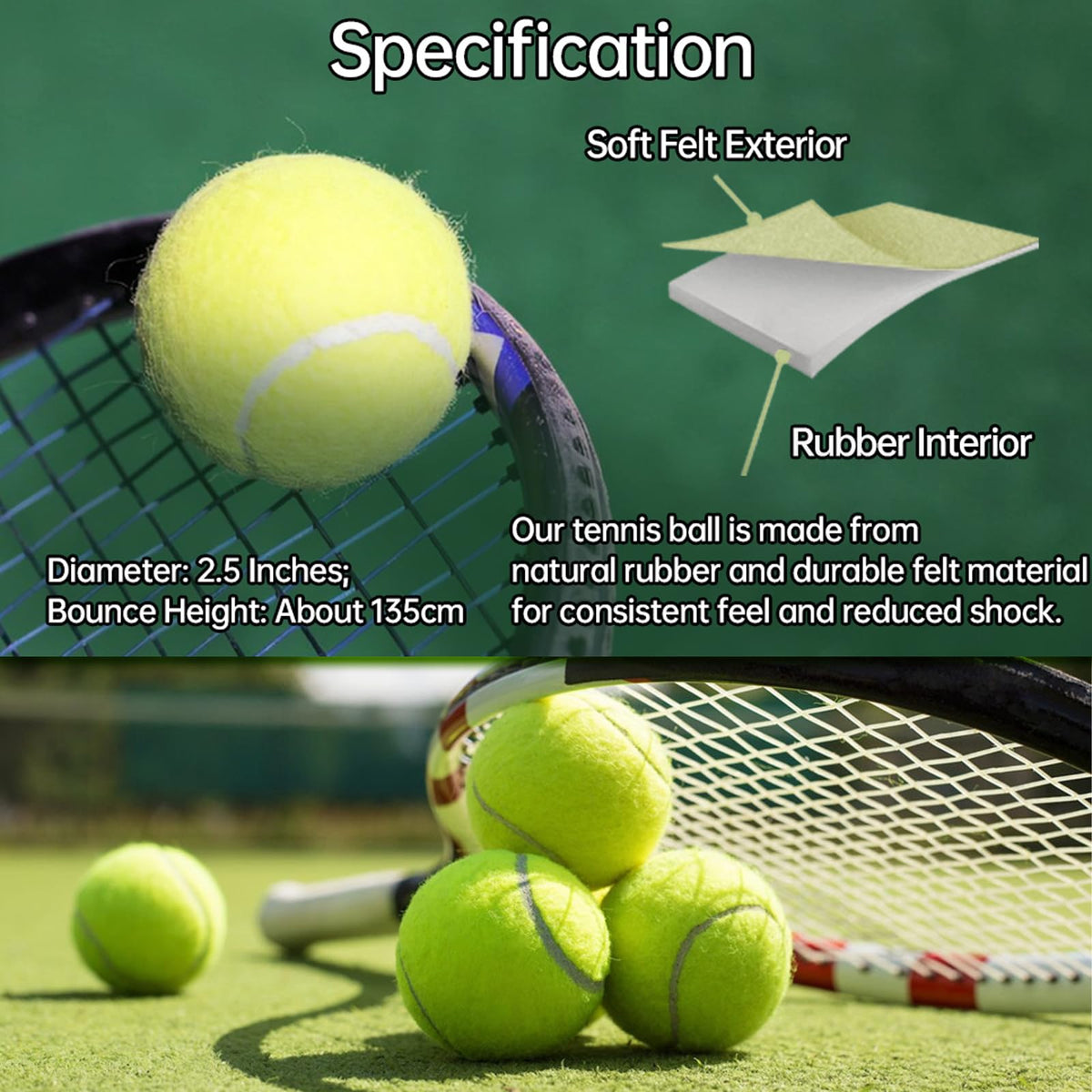 Tennis Ball 30/60 Bulk Pack R8649