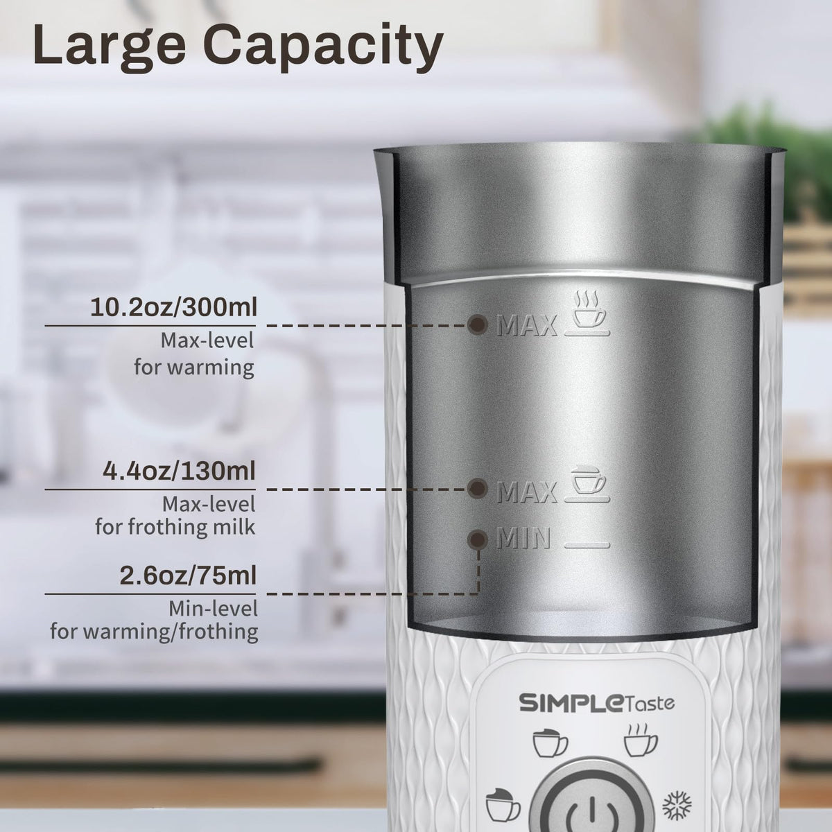 4-in-1 Electric Automatic Milk Steamer G49274