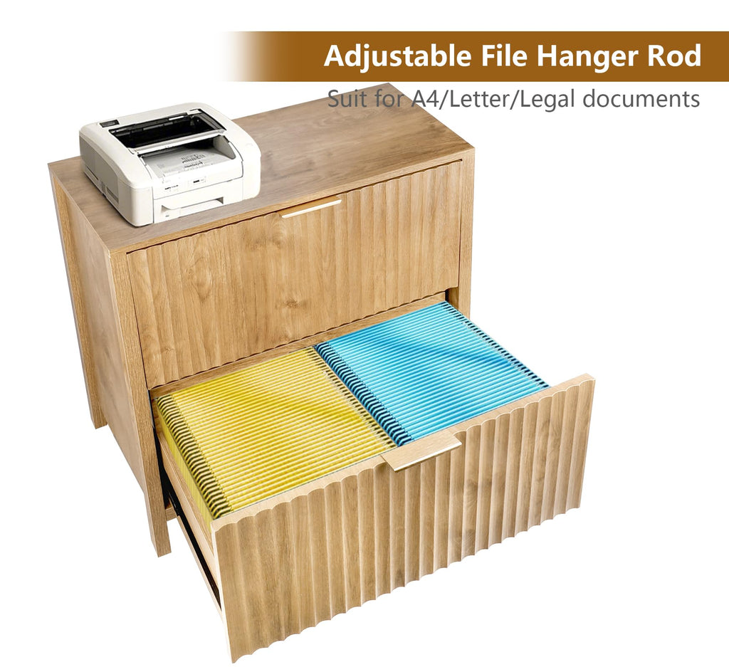 File Cabinet with 2 Drawers and Hanging Bar H9147