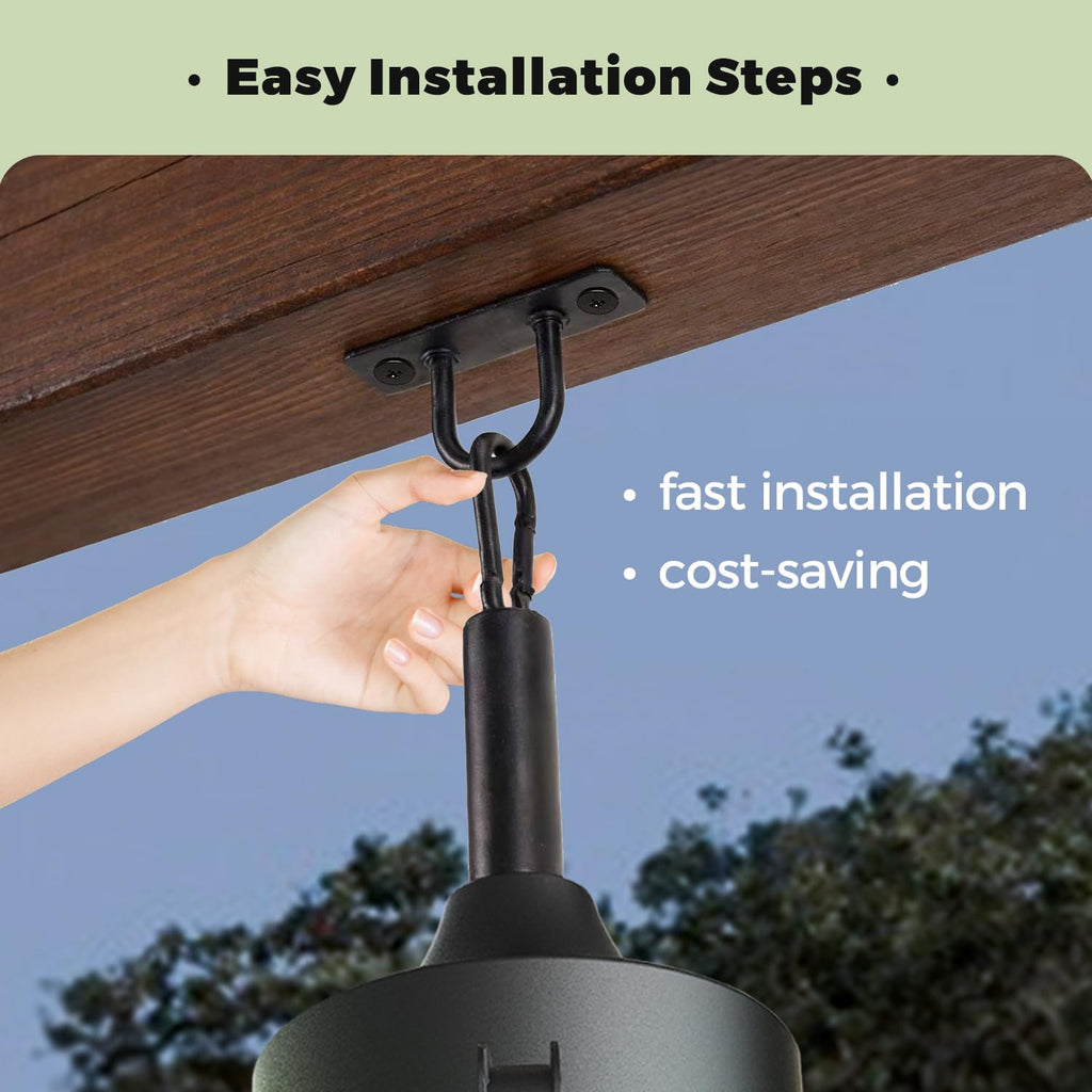 20" Outdoor Ceiling Fan with Light P2367