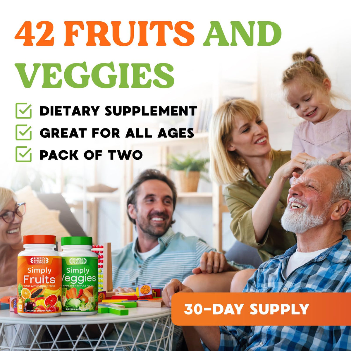 Fruits & Vegetables Supplement, 540 Capsules, 6-Pack I690431