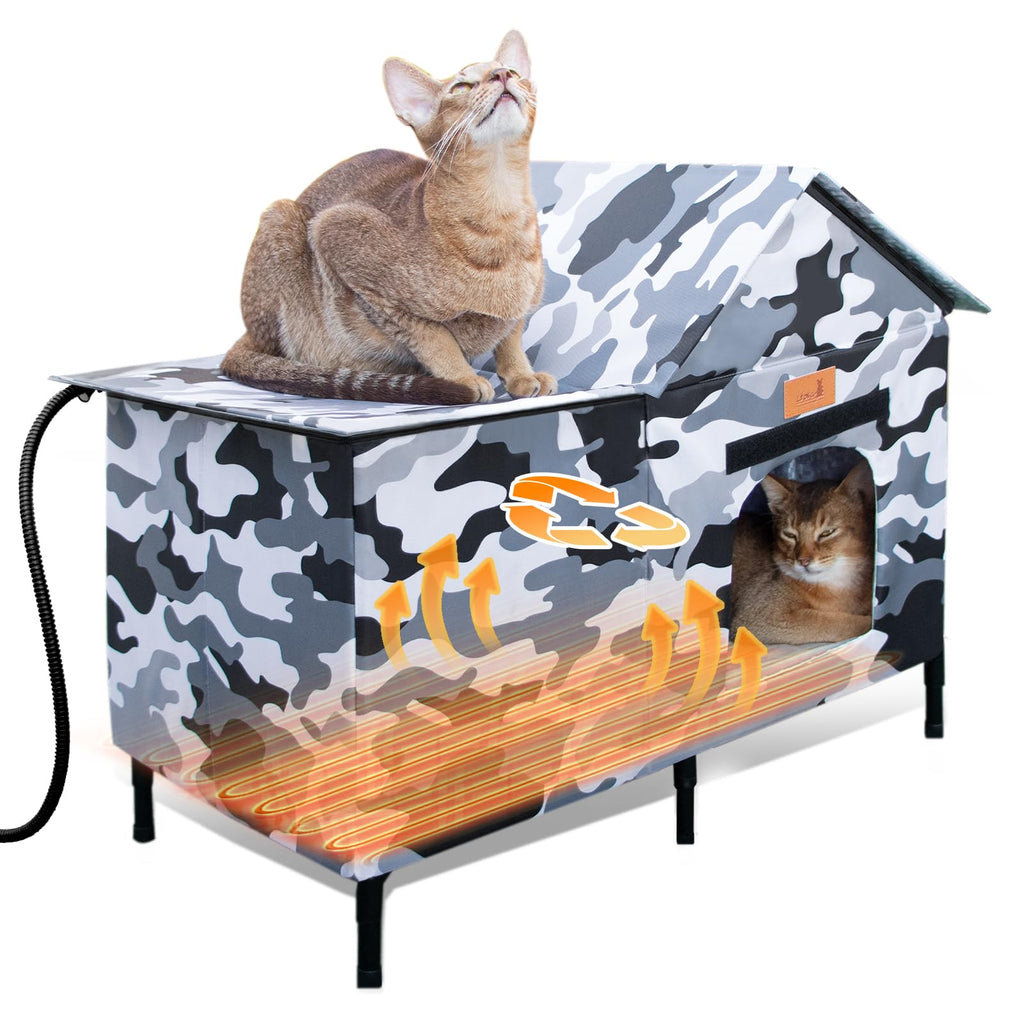 Extra Large Heated Weatherproof Cat House B578137