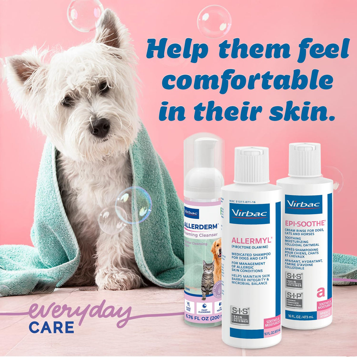 Medicated Hypoallergenic Soothing Moisturizing Pet Shampoo T6178