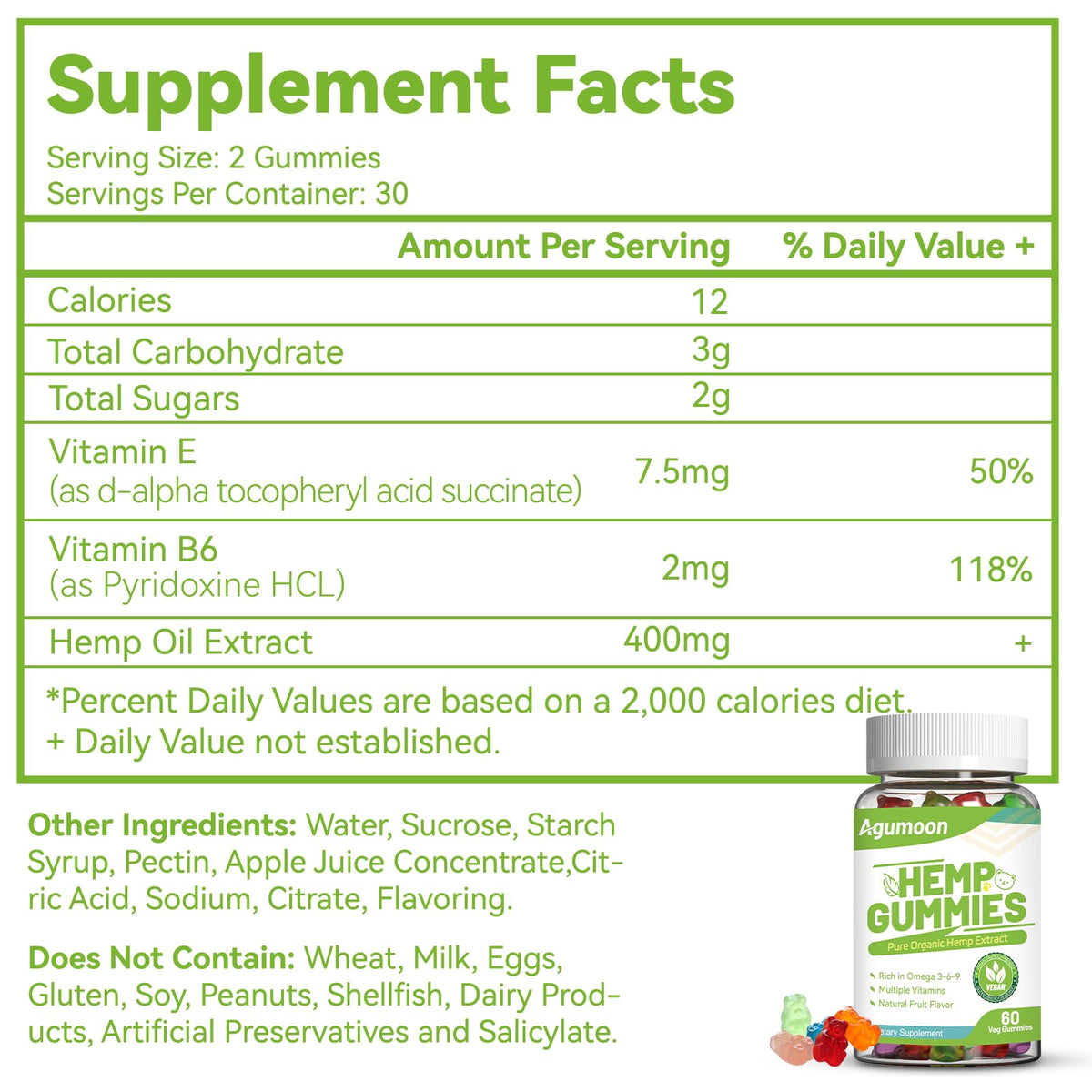Hemp Gummies 2 Packs J32902