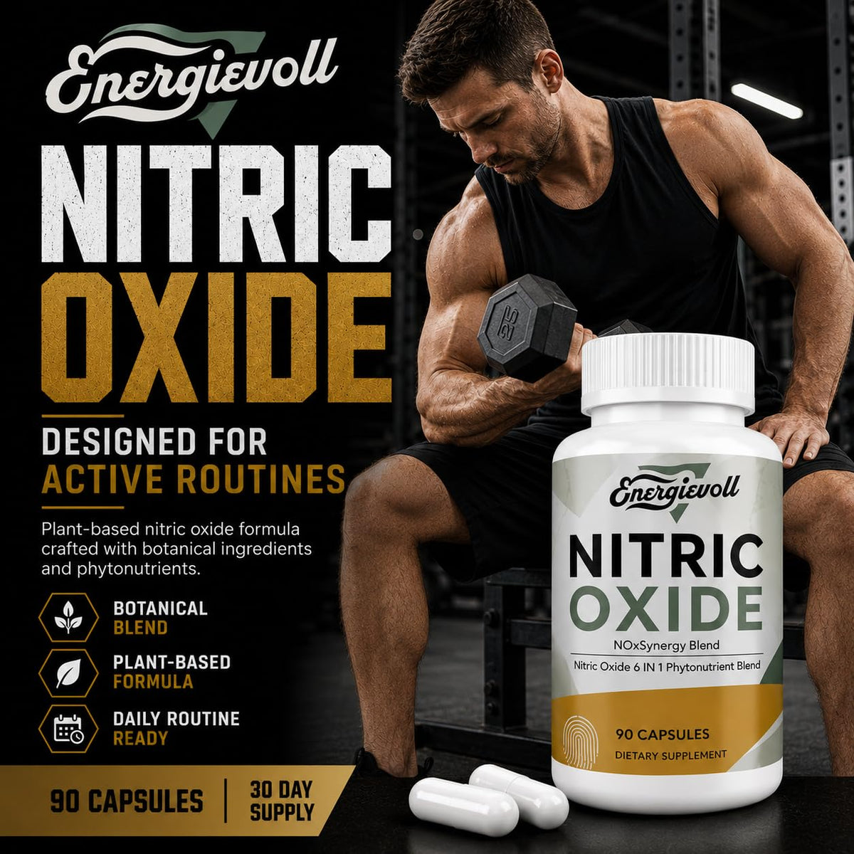 Beet Root Nitric Oxide Supplement 90 Count L6559