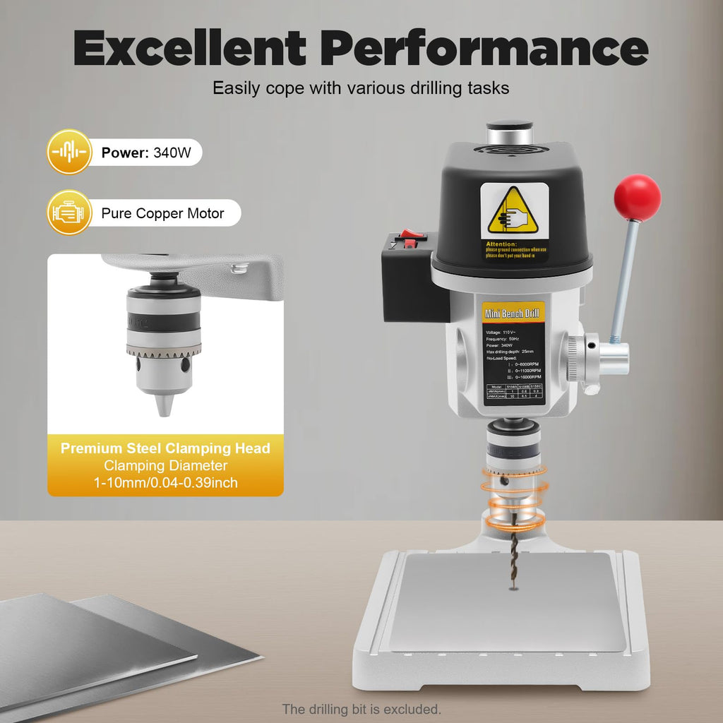 Mini Portable Corded Benchtop Drill Press H4380